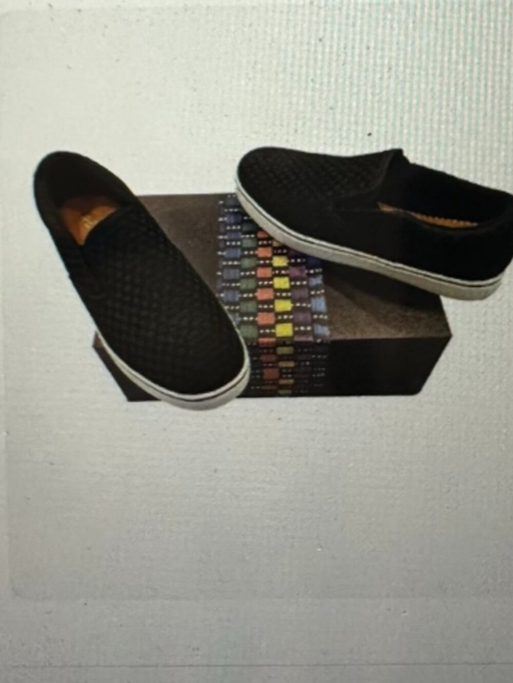 Bernie Mev Verona Black Slip On Loafers Shoes, size 39 in Box